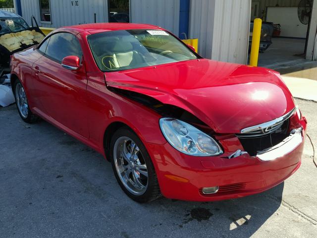 JTHFN48Y830048538 - 2003 LEXUS SC 430 RED photo 1