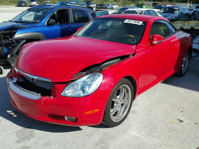 JTHFN48Y830048538 - 2003 LEXUS SC 430 RED photo 2