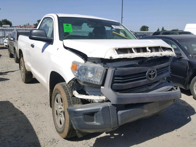 5TFNU5F18EX030840 - 2014 TOYOTA TUNDRA SR WHITE photo 1