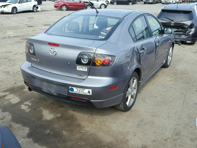 JM1BK323361477049 - 2006 MAZDA 3 S GRAY photo 4