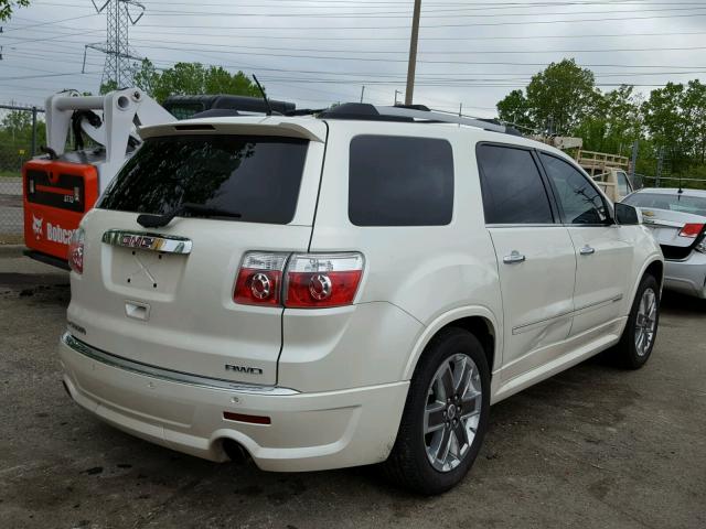 1GKKVTED3CJ224096 - 2012 GMC ACADIA DEN WHITE photo 4