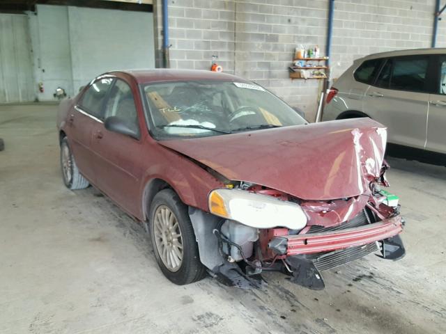 1C3EL46JX5N581445 - 2005 CHRYSLER SEBRING MAROON photo 1