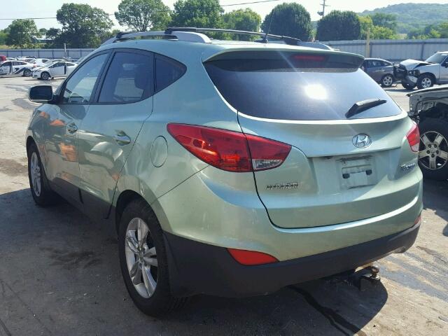 KM8JU3AC6BU254418 - 2011 HYUNDAI TUCSON GLS GREEN photo 3