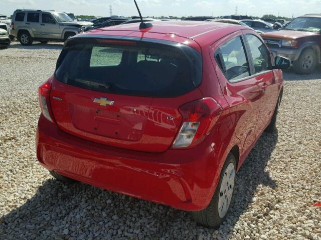 KL8CA6SA0GC608699 - 2016 CHEVROLET SPARK LS RED photo 4