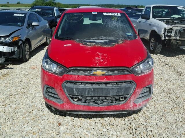 KL8CA6SA0GC608699 - 2016 CHEVROLET SPARK LS RED photo 9