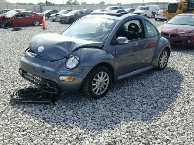 3VWCK31C84M415438 - 2004 VOLKSWAGEN NEW BEETLE ნაცრისფერი ფოტო 2