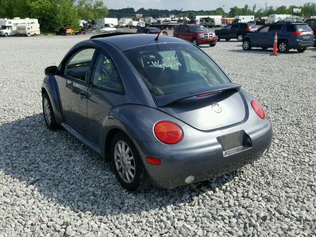 3VWCK31C84M415438 - 2004 VOLKSWAGEN NEW BEETLE ნაცრისფერი ფოტო 3