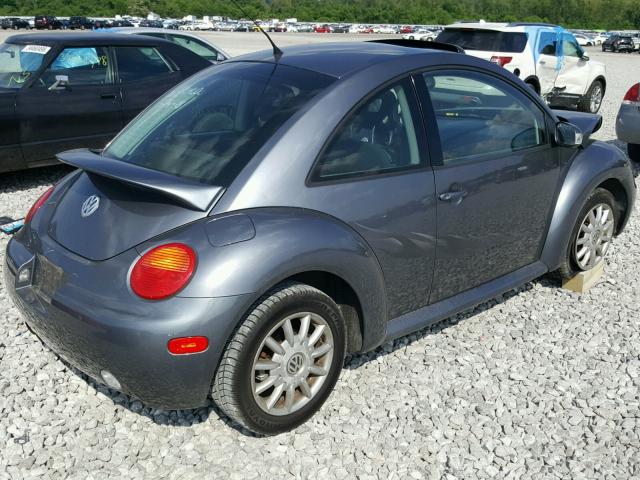3VWCK31C84M415438 - 2004 VOLKSWAGEN NEW BEETLE ნაცრისფერი ფოტო 4