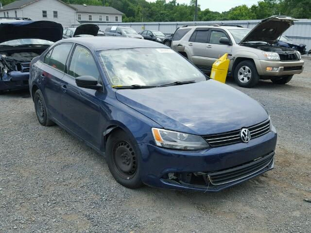 3VW1K7AJ0BM083960 - 2011 VOLKSWAGEN JETTA BASE BLUE photo 1