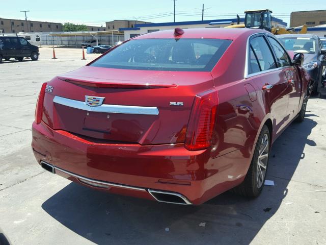 1G6AR5SS2G0191407 - 2016 CADILLAC CTS LUXURY MAROON photo 4