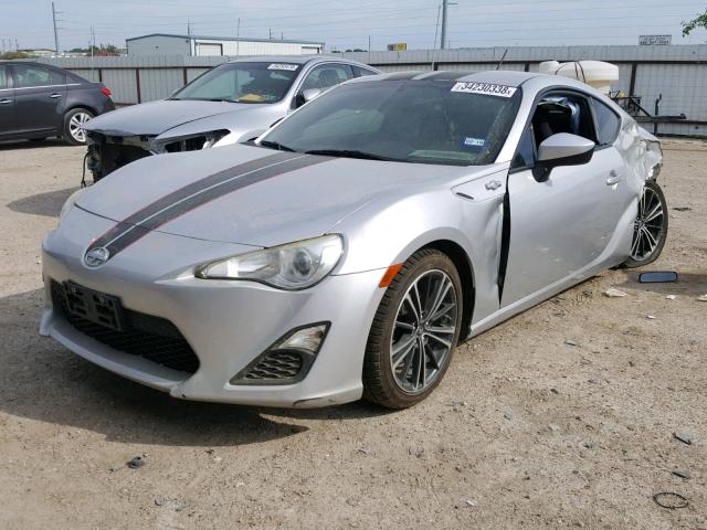 JF1ZNAA10D1707739 - 2013 TOYOTA SCION FR-S SILVER photo 2