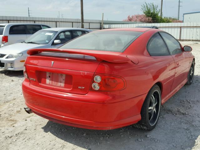 6G2VX12G04L189245 - 2004 PONTIAC GTO RED photo 4