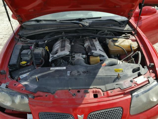 6G2VX12G04L189245 - 2004 PONTIAC GTO RED photo 7