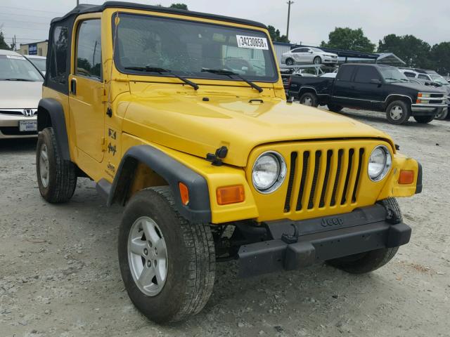 1J4FA39S94P797580 - 2004 JEEP WRANGLER X YELLOW photo 1