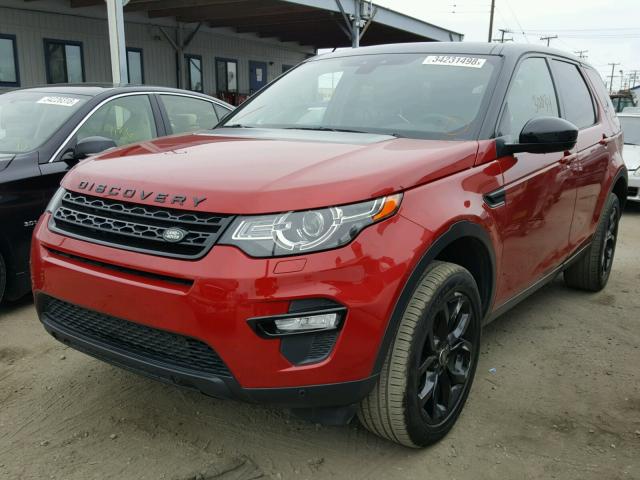 SALCR2BGXGH554465 - 2016 LAND ROVER DISCOVERY RED photo 2