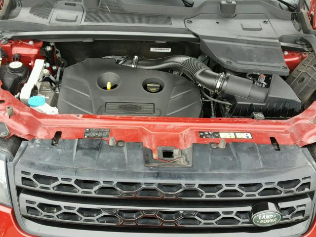 SALCR2BGXGH554465 - 2016 LAND ROVER DISCOVERY RED photo 7