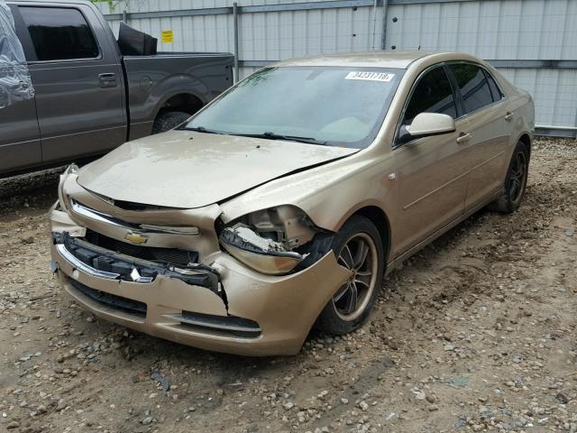 1G1ZH57B384217673 - 2008 CHEVROLET MALIBU 1LT 金色 照片 2