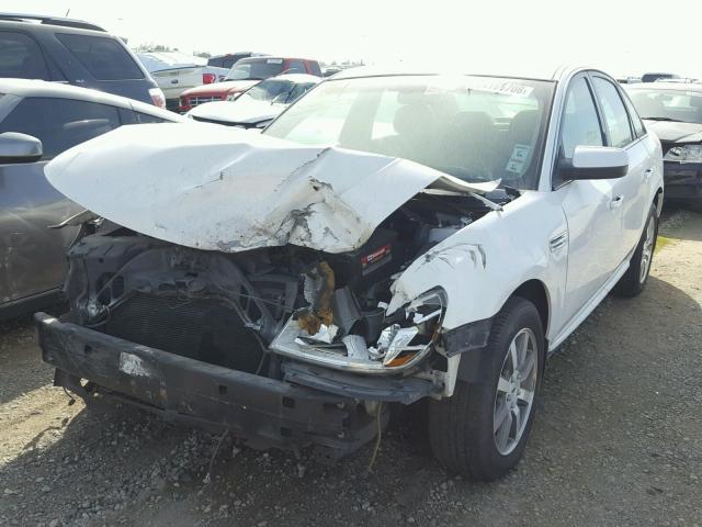 1FAHP24W48G178107 - 2008 FORD TAURUS SEL WHITE photo 2