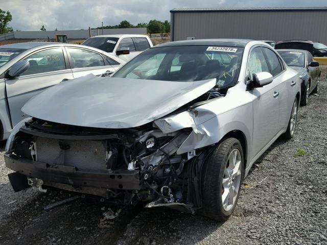 1N4AA5AP6CC801468 - 2012 NISSAN MAXIMA S SILVER photo 2