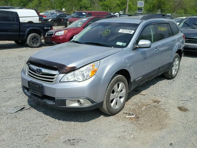 4S4BRBGC9C3290912 - 2012 SUBARU OUTBACK 2. SILVER photo 2