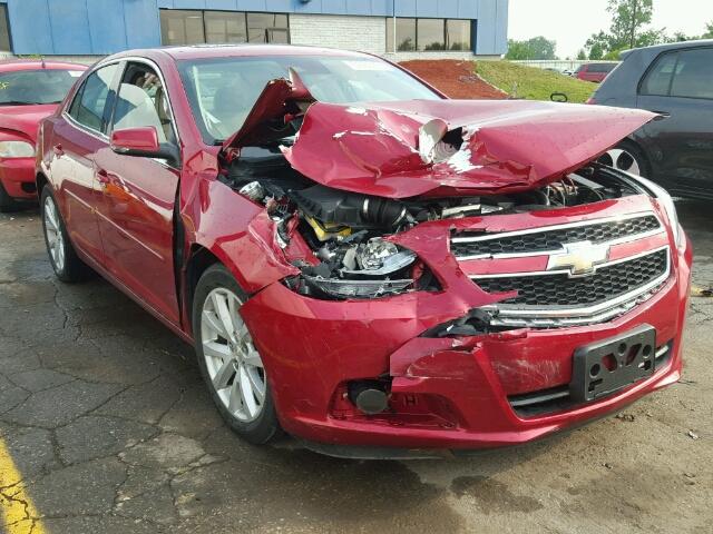 1G11G5SXXDF201228 - 2013 CHEVROLET MALIBU 3LT RED photo 1