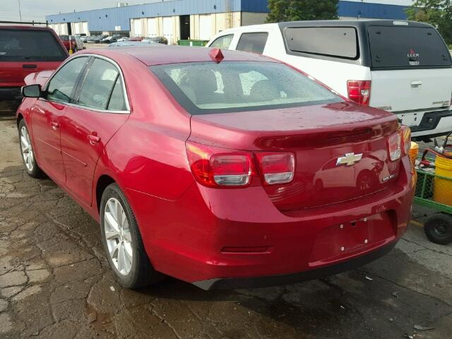 1G11G5SXXDF201228 - 2013 CHEVROLET MALIBU 3LT წითელი ფოტო 3