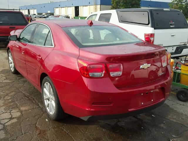 1G11G5SXXDF201228 - 2013 CHEVROLET MALIBU 3LT RED photo 3