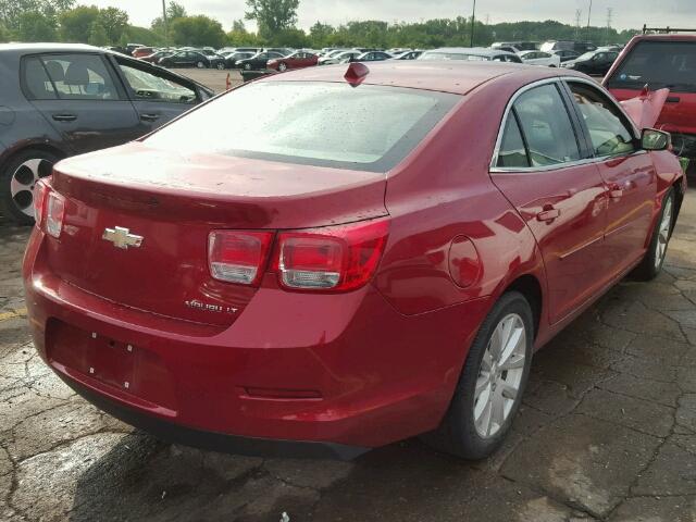 1G11G5SXXDF201228 - 2013 CHEVROLET MALIBU 3LT RED photo 4