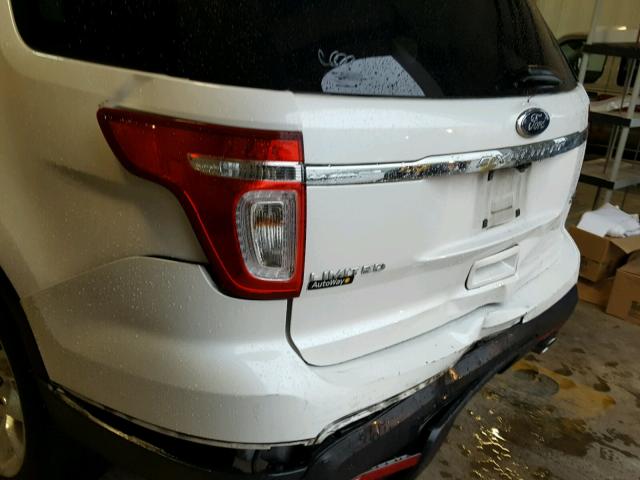 1FM5K7F8XDGB37574 - 2013 FORD EXPLORER L WHITE photo 9