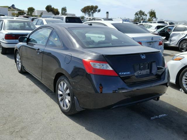 2HGFG129X9H530154 - 2009 HONDA CIVIC EXL BLACK photo 3