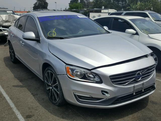 YV126MFK8G2410366 - 2016 VOLVO S60 PREMIE SILVER photo 1