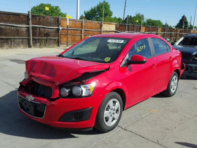 1G1JA5SH7G4157571 - 2016 CHEVROLET SONIC LS 红色 照片 2