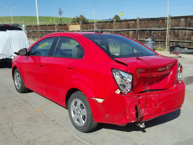 1G1JA5SH7G4157571 - 2016 CHEVROLET SONIC LS 红色 照片 3