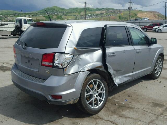 3C4PDCEG1JT339705 - 2018 DODGE JOURNEY GT SILVER photo 4