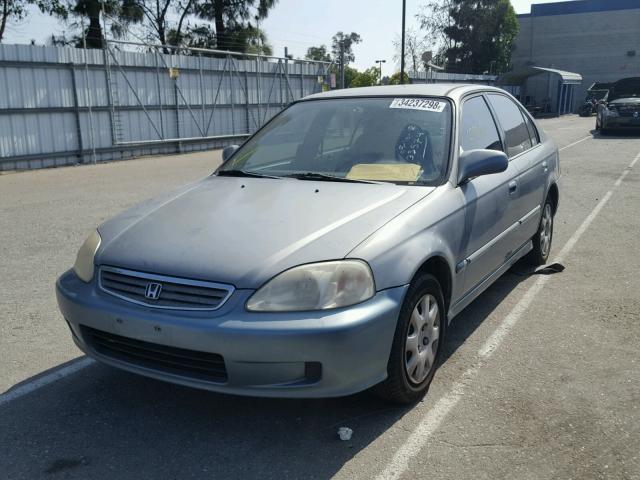 2HGEJ6612YH510767 - 2000 HONDA CIVIC BASE BLUE photo 2