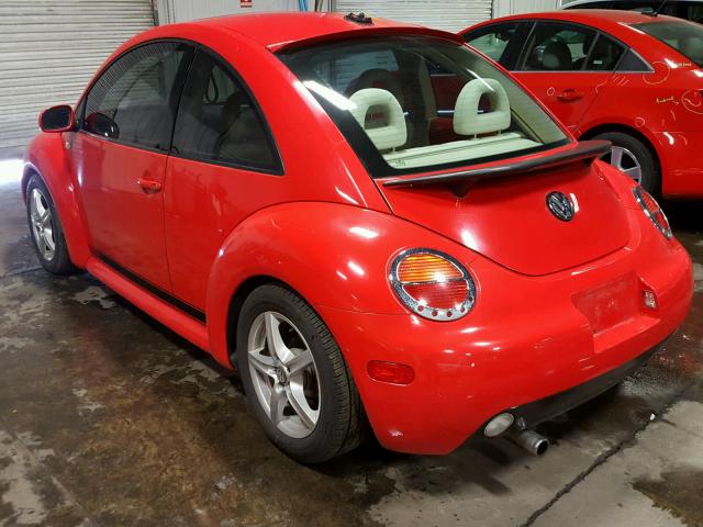 3VWCB21C12M408578 - 2002 VOLKSWAGEN NEW BEETLE 红色 照片 3