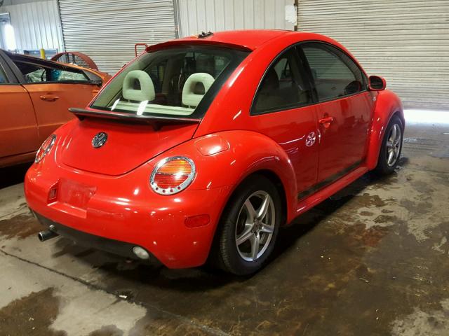 3VWCB21C12M408578 - 2002 VOLKSWAGEN NEW BEETLE 红色 照片 4