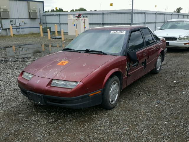 1G8ZG5598RZ280650 - 1994 SATURN SL1 BURGUNDY photo 2