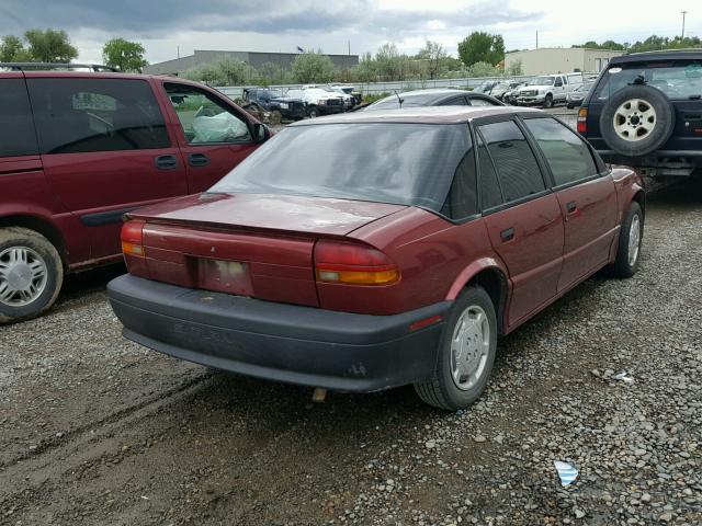 1G8ZG5598RZ280650 - 1994 SATURN SL1 BURGUNDY photo 4