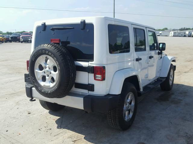 1C4BJWEG4EL307434 - 2014 JEEP WRANGLER U WHITE photo 4