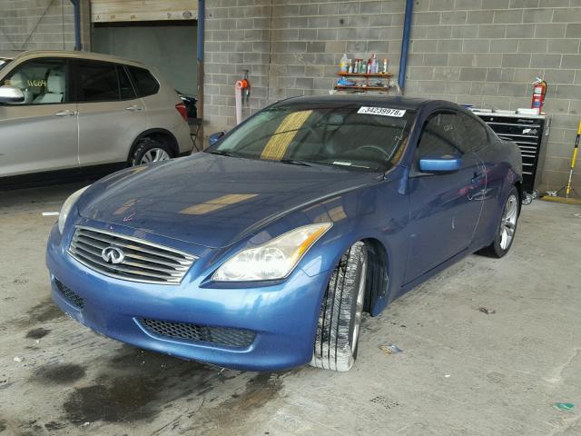 JNKCV64E48M126713 - 2008 INFINITI G37 BASE BLUE photo 2