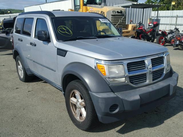 1D8GU28K17W685686 - 2007 DODGE NITRO SXT SILVER photo 1