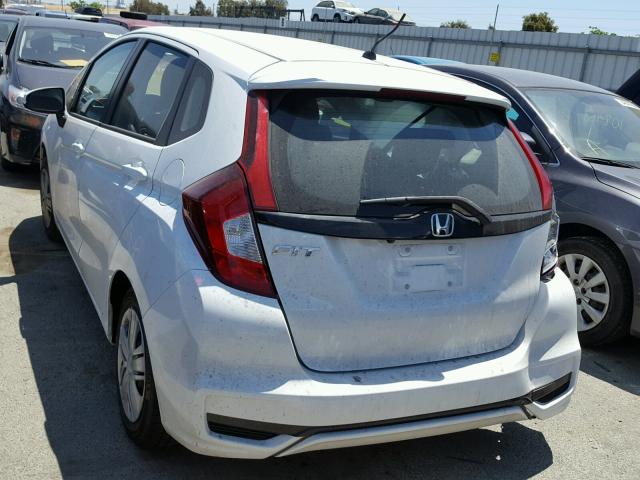 3HGGK5H44JM726683 - 2018 HONDA FIT LX WHITE photo 3