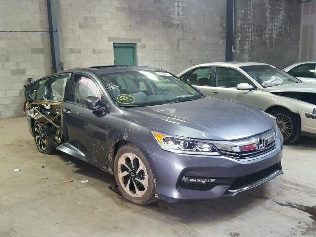 1HGCR2F82GA192684 - 2016 HONDA ACCORD EXL GRAY photo 1