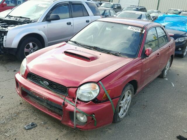 JF1GD29642H516913 - 2002 SUBARU IMPREZA WR MAROON photo 2