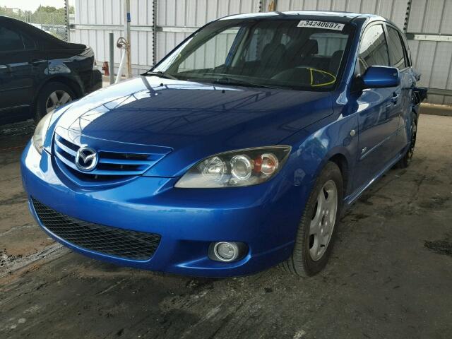 JM1BK343941163061 - 2004 MAZDA 3 HATCHBAC BLUE photo 2