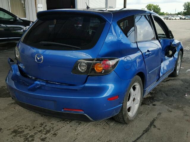 JM1BK343941163061 - 2004 MAZDA 3 HATCHBAC BLUE photo 4