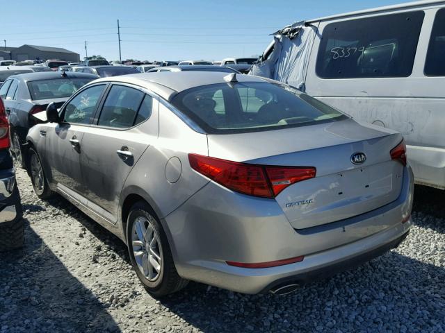 KNAGM4A75D5384238 - 2013 KIA OPTIMA LX SILVER photo 3