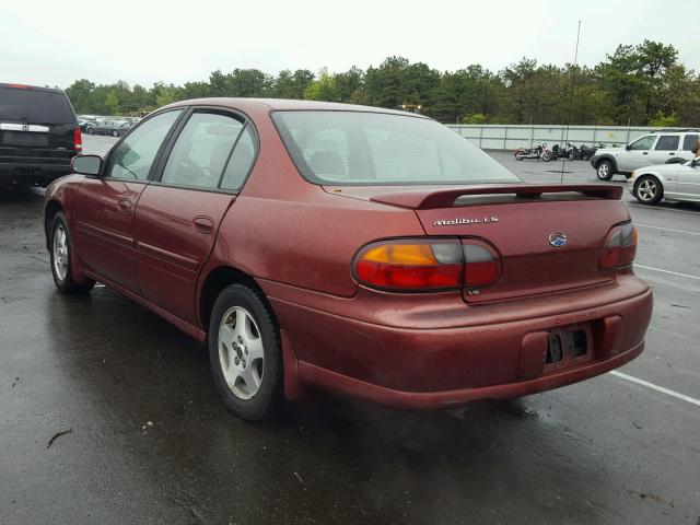 1G1NE52J52M714544 - 2002 CHEVROLET MALIBU LS BURGUNDY photo 3