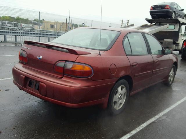 1G1NE52J52M714544 - 2002 CHEVROLET MALIBU LS BURGUNDY photo 4